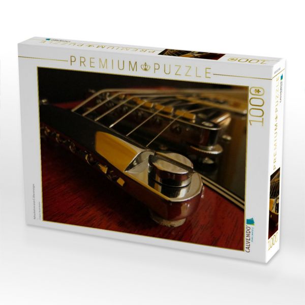 Produktbild: CALVENDO Puzzle Nahaufnahme eines E-Gitarrensteges | 1000 Teile Lege-Gr&ouml;&szlig;e 64x48cm Foto-Puzzle f&uuml;r gl&uuml;ckliche Stunden