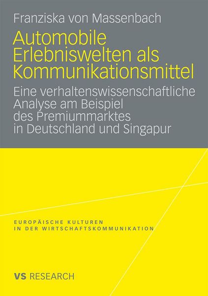Produktbild: Automobile Erlebniswelten als Kommunikationsmittel