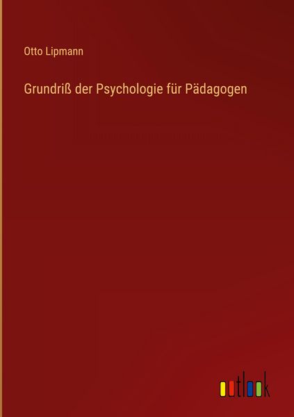 Produktbild: Grundri&szlig; der Psychologie f&uuml;r P&auml;dagogen