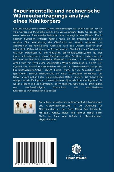 Produktbild: Experimentelle und rechnerische W&auml;rme&uuml;bertragungs analyse eines K&uuml;hlk&ouml;rpers
