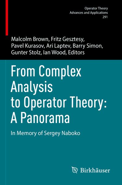 Produktbild: From Complex Analysis to Operator Theory: A Panorama