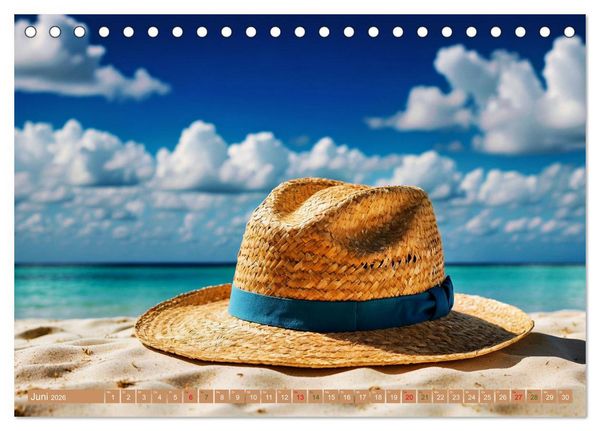 Produktbild: Sehnsucht Strandparadies (Tischkalender 2026 DIN A5 quer), CALVENDO Monatskalender