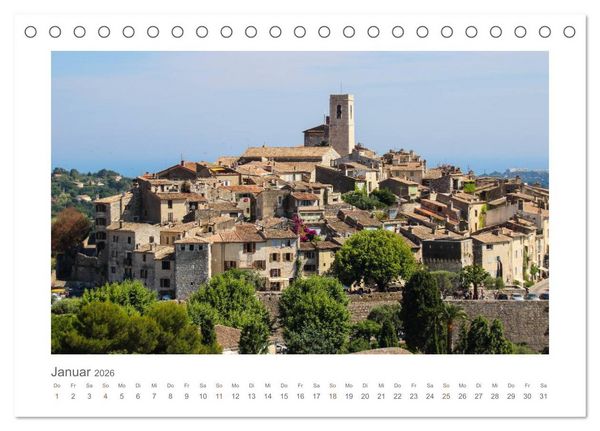 Produktbild: Faszination der C&ocirc;te d'Azur (Tischkalender 2026 DIN A5 quer), CALVENDO Monatskalender