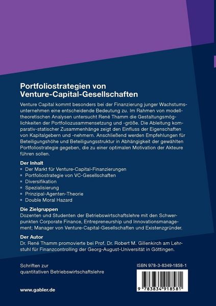 Produktbild: Portfoliostrategien von Venture-Capital-Gesellschaften