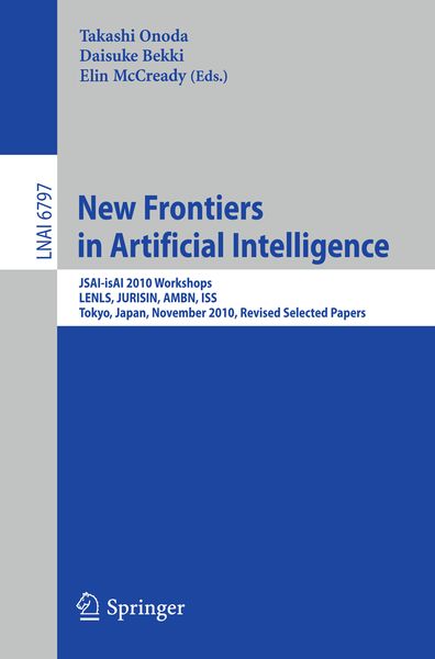Produktbild: New Frontiers in Artificial Intelligence
