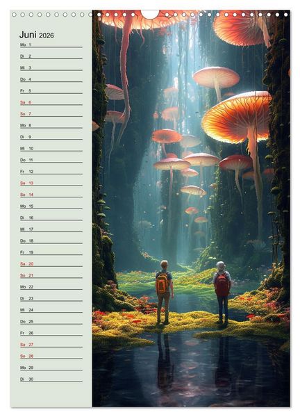 Produktbild: Von oben und unten (Wandkalender 2026 DIN A3 hoch), CALVENDO Monatskalender
