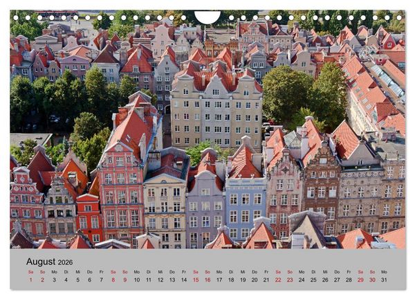 Produktbild: Polen - St&auml;dte, Landschaften, Schl&ouml;sser (Wandkalender 2026 DIN A4 quer), CALVENDO Monatskalender