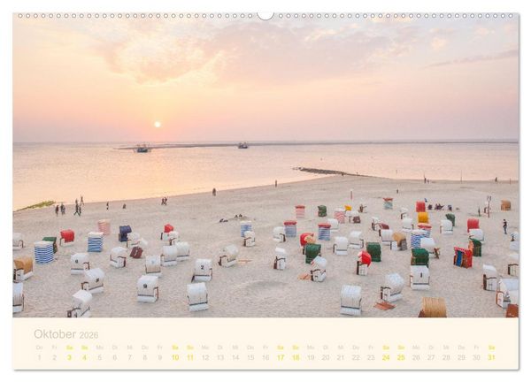 Produktbild: Traumstr&auml;nde der Nordsee (hochwertiger Premium Wandkalender 2026 DIN A2 quer), Kunstdruck in Hochglanz