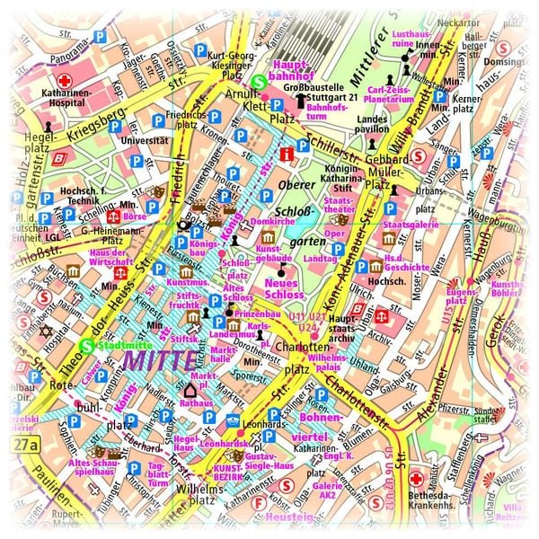 Produktbild: Publicpress Stadtplan Stuttgart 1:18.000