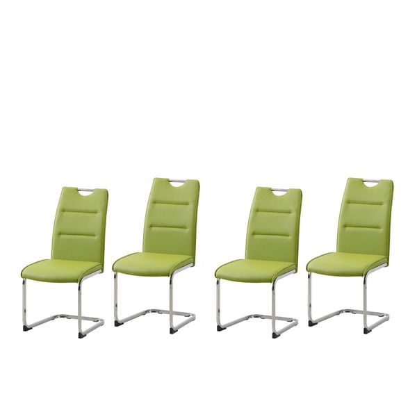 HTI-Living Schwingstuhl DannyC PU Grün 4er Set Schwingstuhl DannyC PU Grün 4er Set