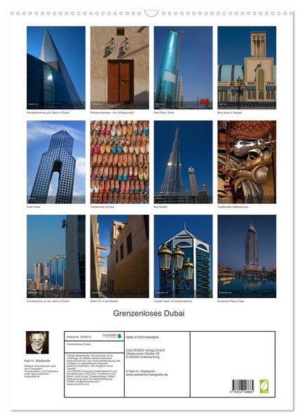 Produktbild: Grenzenloses Dubai (Wandkalender 2026 DIN A2 hoch), CALVENDO Monatskalender