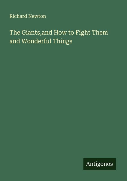 Produktbild: The Giants,and How to Fight Them and Wonderful Things