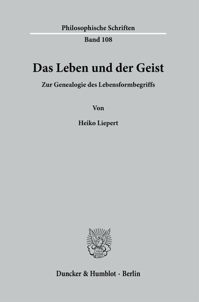 Produktbild: Das Leben und der Geist.