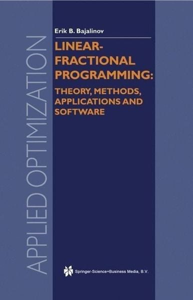 Produktbild: Linear-Fractional Programming Theory, Methods, Applications and Software