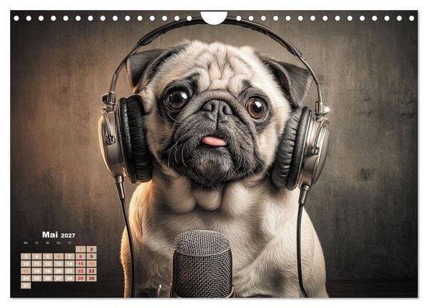 Produktbild: Der wahrscheinlich frechste Mops-Serie der Welt (Wandkalender 2027 DIN A4 quer), CALVENDO Monatskalender