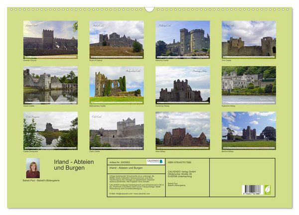 Produktbild: Irland - Abteien und Burgen (Wandkalender 2026 DIN A2 quer), CALVENDO Monatskalender
