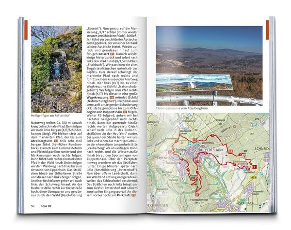 Produktbild: KOMPASS Wanderf&uuml;hrer Taunus, Naturpark Taunus, Naturpark Rhein-Taunus, Lahn-Taunus, 60 Touren mit Extra-Tourenkarte