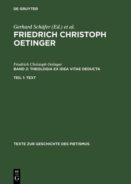 Produktbild: Theologia ex idea vitae deducta