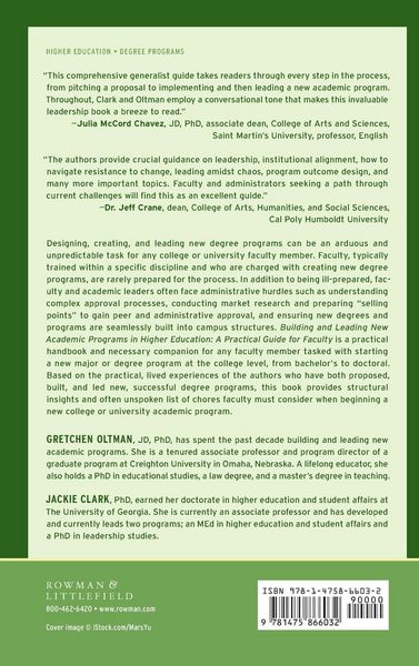 Produktbild: Building and Leading New Academic Programs in Higher Education