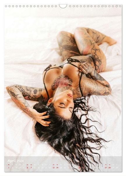 Jenny - Erotic Tattoo Girl (Wandkalender 2024 DIN A3 hoch