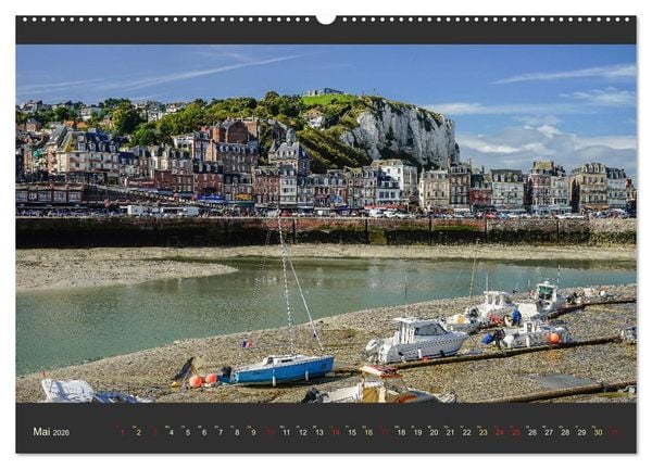 Produktbild: Normandie - Raue K&uuml;ste und malerische Hafenst&auml;dte (hochwertiger Premium Wandkalender 2026 DIN A2 quer), Kunstdruck in Hochglanz