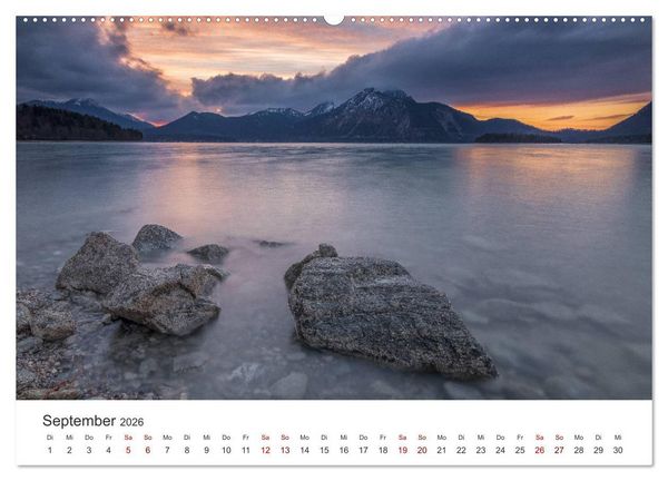 Produktbild: Berge und Seen - Die Perlen der Natur (Wandkalender 2026 DIN A2 quer), CALVENDO Monatskalender