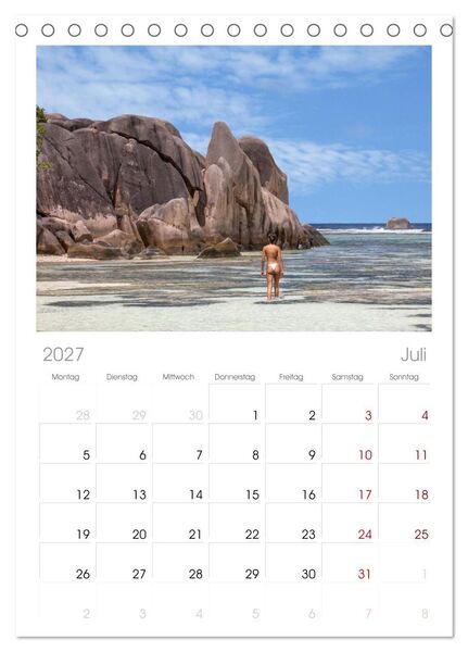 Produktbild: Tischplaner 2027 - Seychellen - Trauminseln im Indischen Ozean (A5 Tischkalender zum Aufstellen) CALVENDO