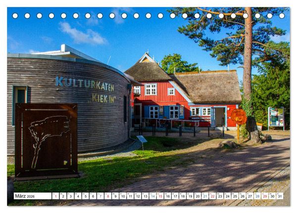 Produktbild: Prerow auf dem Dar&szlig; - Sehnsuchtsort an der Ostsee (Tischkalender 2026 DIN A5 quer), CALVENDO Monatskalender