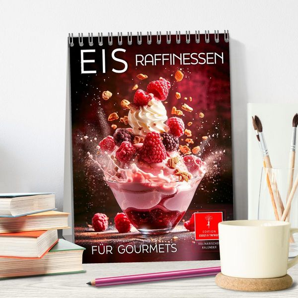 Produktbild: Eis - Raffinessen f&uuml;r Gourmets (Tischkalender 2026 DIN A5 hoch), CALVENDO Monatskalender