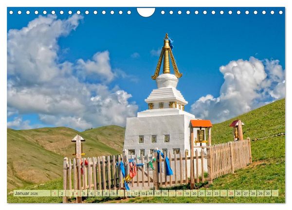 Produktbild: Reise durch Asien - Mongolei (Wandkalender 2026 DIN A4 quer), CALVENDO Monatskalender
