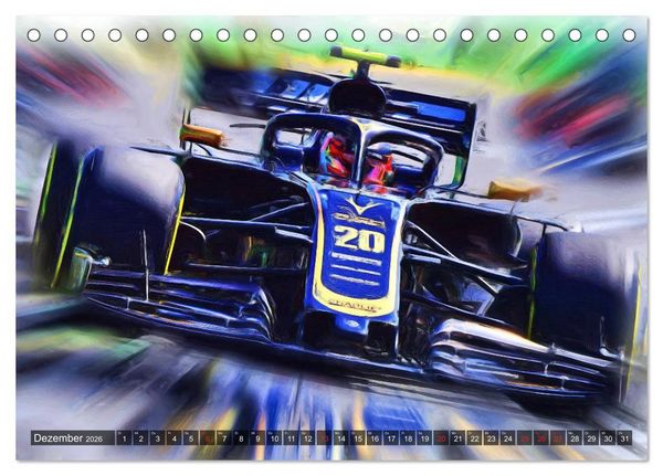 Produktbild: Faszinierende Formel 1 (Tischkalender 2026 DIN A5 quer), CALVENDO Monatskalender