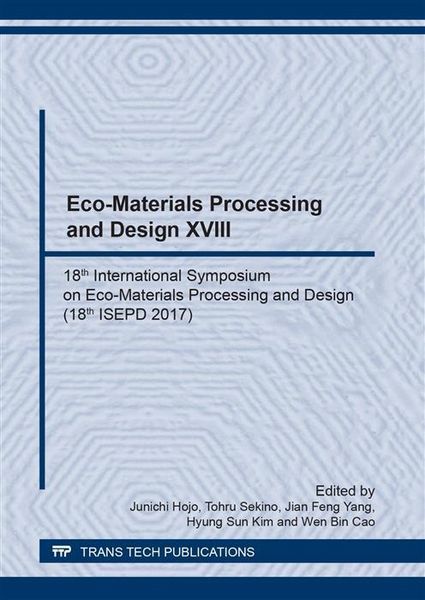 Produktbild: Eco-Materials Processing and Design XVIII