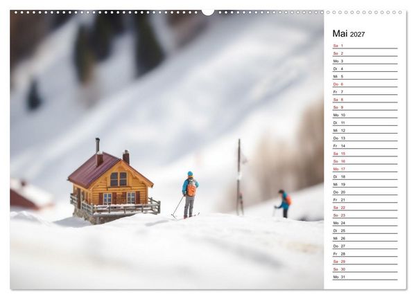 Produktbild: Miniatur Weltreise (hochwertiger Premium Wandkalender 2027 DIN A2 quer), Kunstdruck in Hochglanz