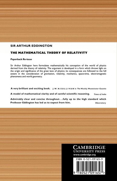 Produktbild: The Mathematical Theory of Relativity