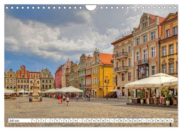 Produktbild: Posen Poznan - Bunte und strahlende Akzente (Wandkalender 2026 DIN A4 quer), CALVENDO Monatskalender