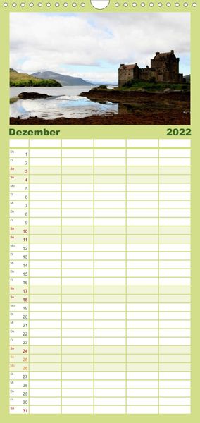 Produktbild: Familienplaner Western Highlands - Schottland (Wandkalender 2022 , 21 cm x 45 cm, hoch)