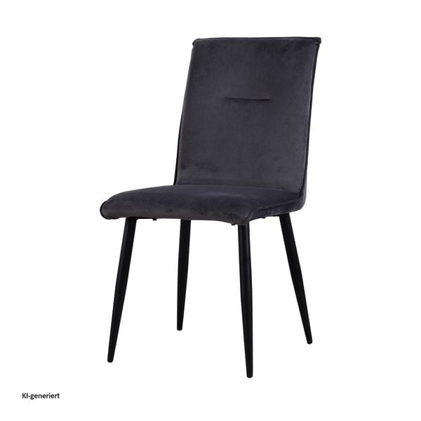 HTI-Living Stuhl Salinas Velvet Grau Stuhl Salinas Velvet Grau
