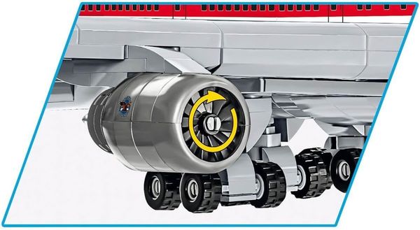 Produktbild: COBI 26609 - Boeing 747 First Flight 1969, Bausatz, 1051 Klemmbausteine