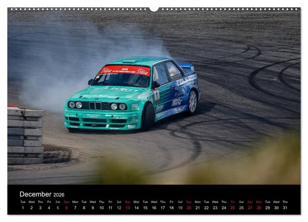 Produktbild: Drifting at the Nurburgring (High Quality Premium Wall Calendar 2026 DIN A2 landscape),CALVENDO 12 Month Wall Calendar