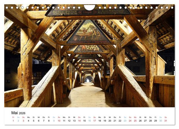 Produktbild: LUZERN Wo sich Reuss und Vierwaldst&auml;ttersee begegnen (Wandkalender 2026 DIN A4 quer), CALVENDO Monatskalender