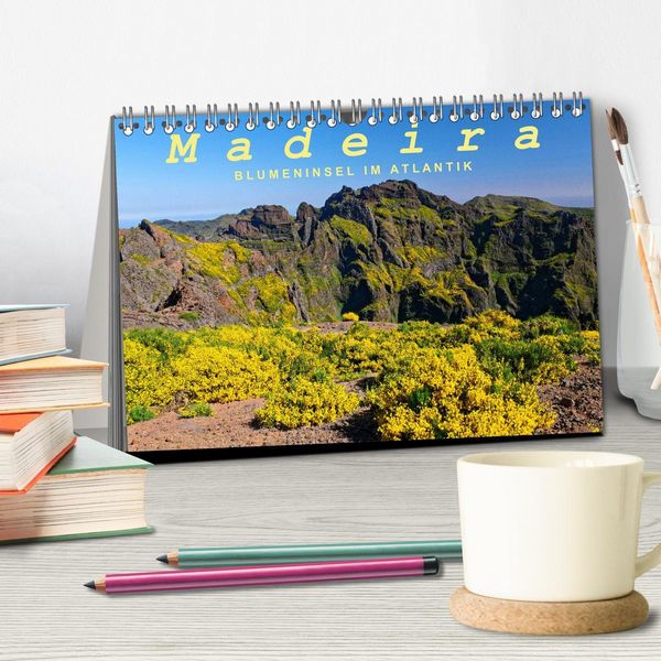 Produktbild: Madeira Blumeninsel im Atlantik (Tischkalender 2026 DIN A5 quer), CALVENDO Monatskalender