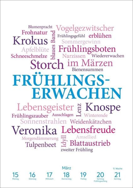 Produktbild: Was uns bewegt Wochen-Kulturkalender 2027 - Mit Worten auf Gedankenreise