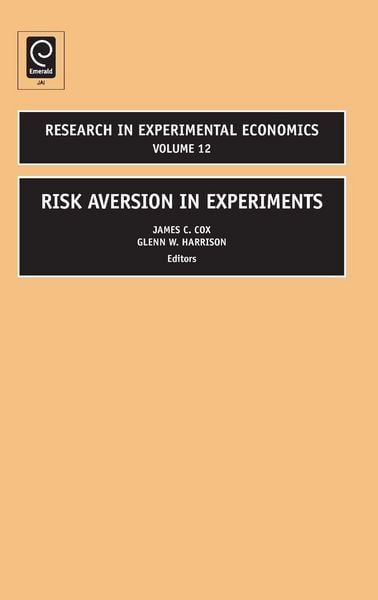 Produktbild: Risk Aversion in Experiments