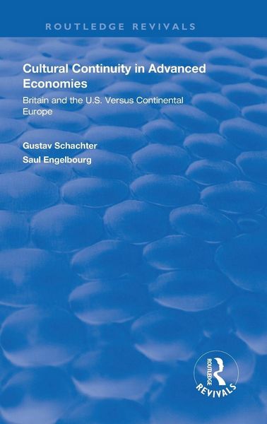 Produktbild: Cultural Continuity in Advanced Economies