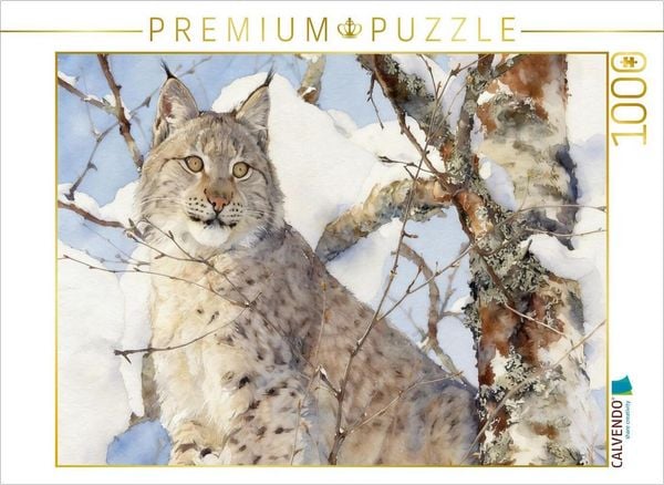 Produktbild: CALVENDO Puzzle Europ&auml;ischer Luchs | 1000 Teile Lege-Gr&ouml;&szlig;e 64x48cm Foto-Puzzle f&uuml;r gl&uuml;ckliche Stunden