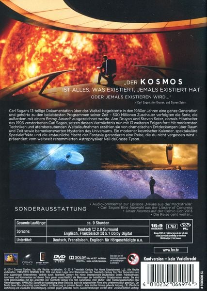 Produktbild: Unser Kosmos - Die Reise geht weiter [4 DVDs]