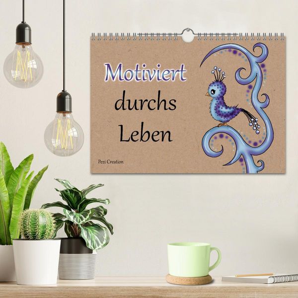 Produktbild: Motiviert durchs Leben (Wandkalender 2026 DIN A4 quer), CALVENDO Monatskalender