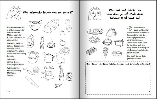 Produktbild: Das große Storchenmalbuch - Mach's dir bunt! Hebammenwissen für Kinder zum Thema Babys machen, kriegen, haben