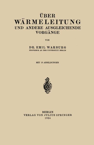 Produktbild: &Uuml;ber W&auml;rmeleitung und Andere Ausgleichende Vorg&auml;nge