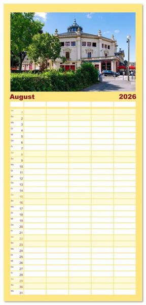 Produktbild: Familienplaner 2026 - Amiens. Die leise Sch&ouml;nheit Nordfrankreichs mit 5 Spalten (Wandkalender, 21 x 45 cm) CALVENDO